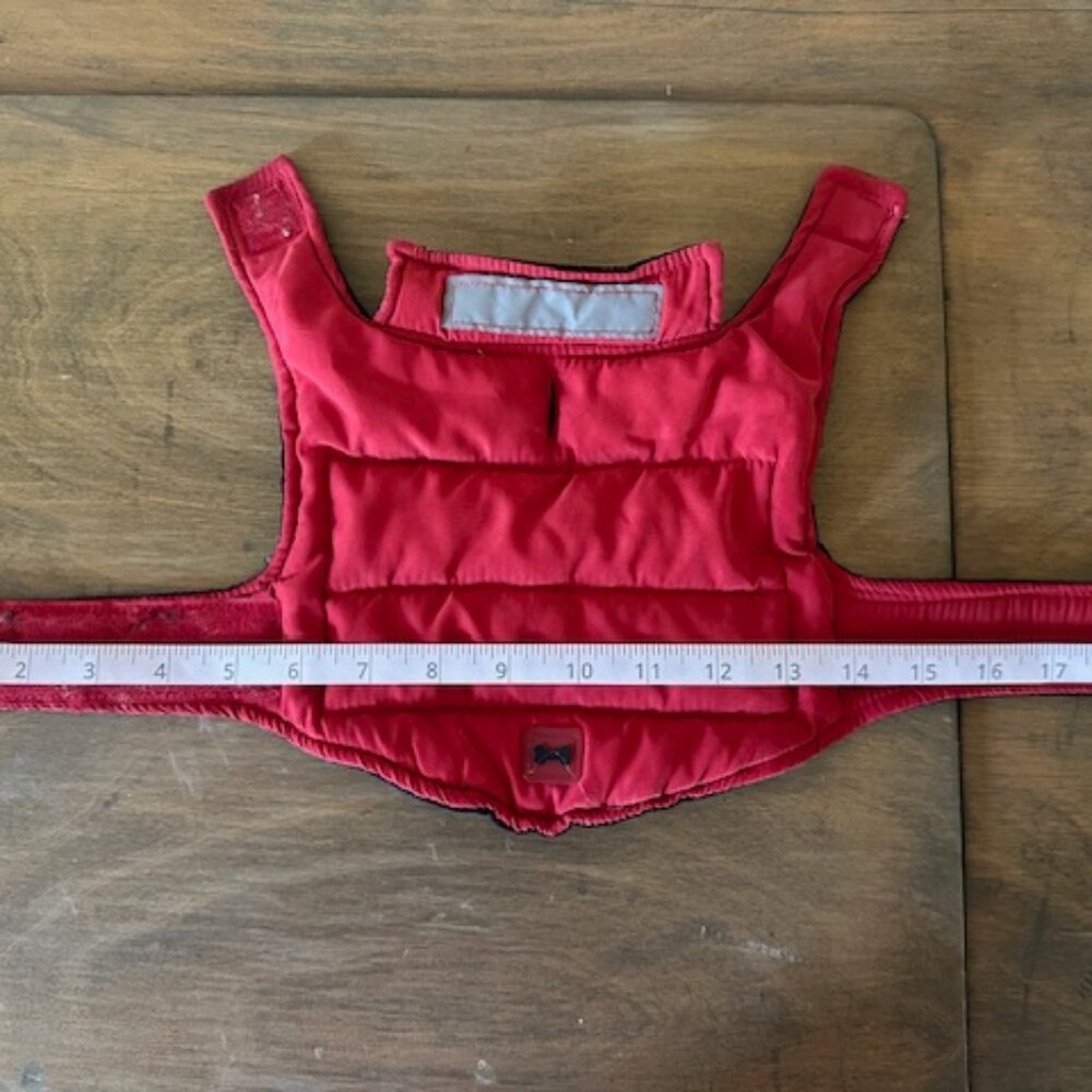 Red / Black Reversible Quilted Dog Coat    8415 - Picture 6 of 6